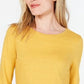 Top feminino de algodão com acabamento em renda Charter Club, dourado, tamanho XX-G