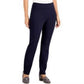 Calça feminina Charter Club Petite Pull On Ponte Knit Azul Tamanho 24X4,5