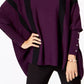 Alfani Suéter Poncho Listrado Petite Feminino Roxo Escuro Tamanho Petit
