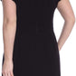 Vestido tubinho recortado feminino Maison Jules, preto, tamanho 10