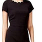 Vestido tubinho recortado feminino Maison Jules, preto, tamanho 10