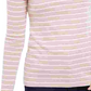 Top feminino com listras metálicas Charter Club rosa tamanho X-G
