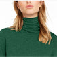 Blusa de gola alta feminina Maison Jules, verde, tamanho grande