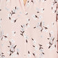 Top feminino estampado com decote em V, rosa, tamanho pequeno, Charter Club