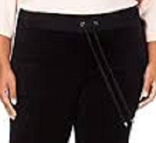 Calça de veludo feminina Charter Club, preta, tamanho pequeno, pequeno, pequeno