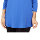 JM Women's Collection Top com ombros descobertos e detalhes em preto, tamanho pequeno