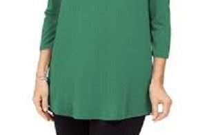 JM Collection Top Feminino com Ombros De fora e Enfeites Verde Tamanho Pequeno