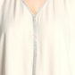 JM Collection Top feminino plus size listrado com glitter 3X bege tamanho 3X