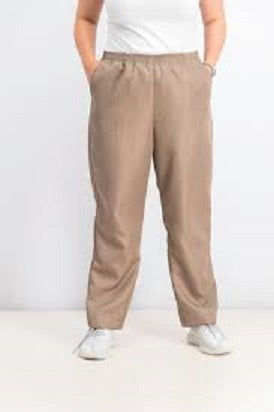 Calça feminina Karen Scott, marrom, tamanho pequeno e pequeno