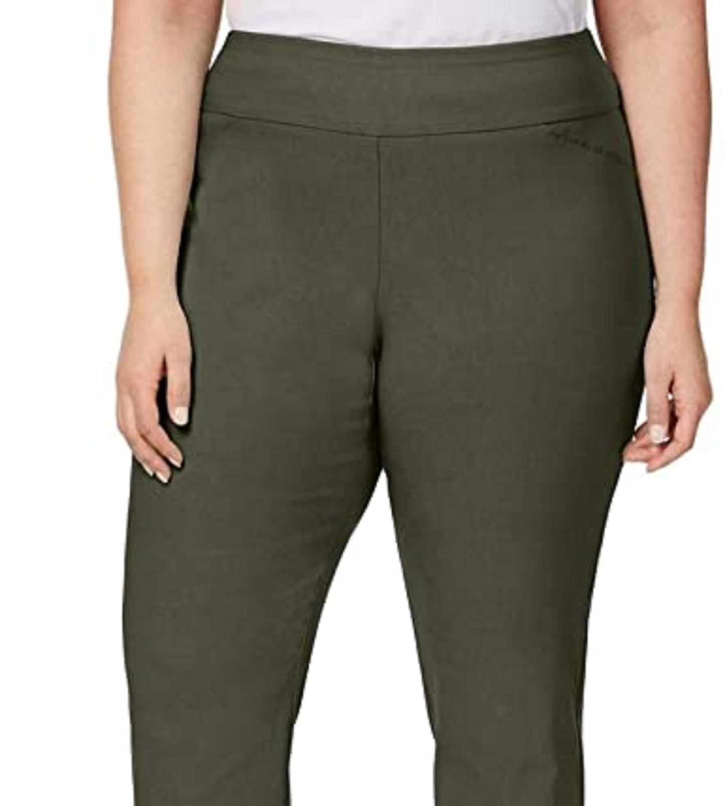 Calças femininas Charter Club verde-escuro tamanho 6
