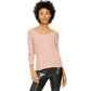 Bar III Women's Wear 2 Ways Twist Suéter Rosa Tamanho Médio