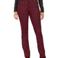 Calça jeans feminina Lexington reta Charter Club, tamanho 10, vinho