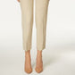 Calça feminina Charter Club Newport Tummy-Control Slim-Fit, bege, tamanho 4