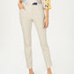 Calça feminina Charter Club Newport Tummy-Control Slim-Fit Bege Tamanho 14