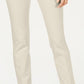 Calça feminina Charter Club Newport Tummy-Control Slim-Fit Bege Tamanho 14