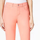 Calça jeans skinny feminina Charter Club Bristol, laranja, tamanho 16