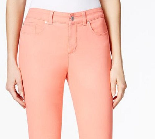 Calça jeans skinny feminina Charter Club Bristol, laranja, tamanho 16