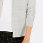 Cardigan feminino texturizado de lurex Charter Club, cinza, tamanho extragrande