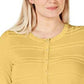 Cardigan feminino texturizado de lurex Charter Club, tamanho dourado, tamanho extrapequeno