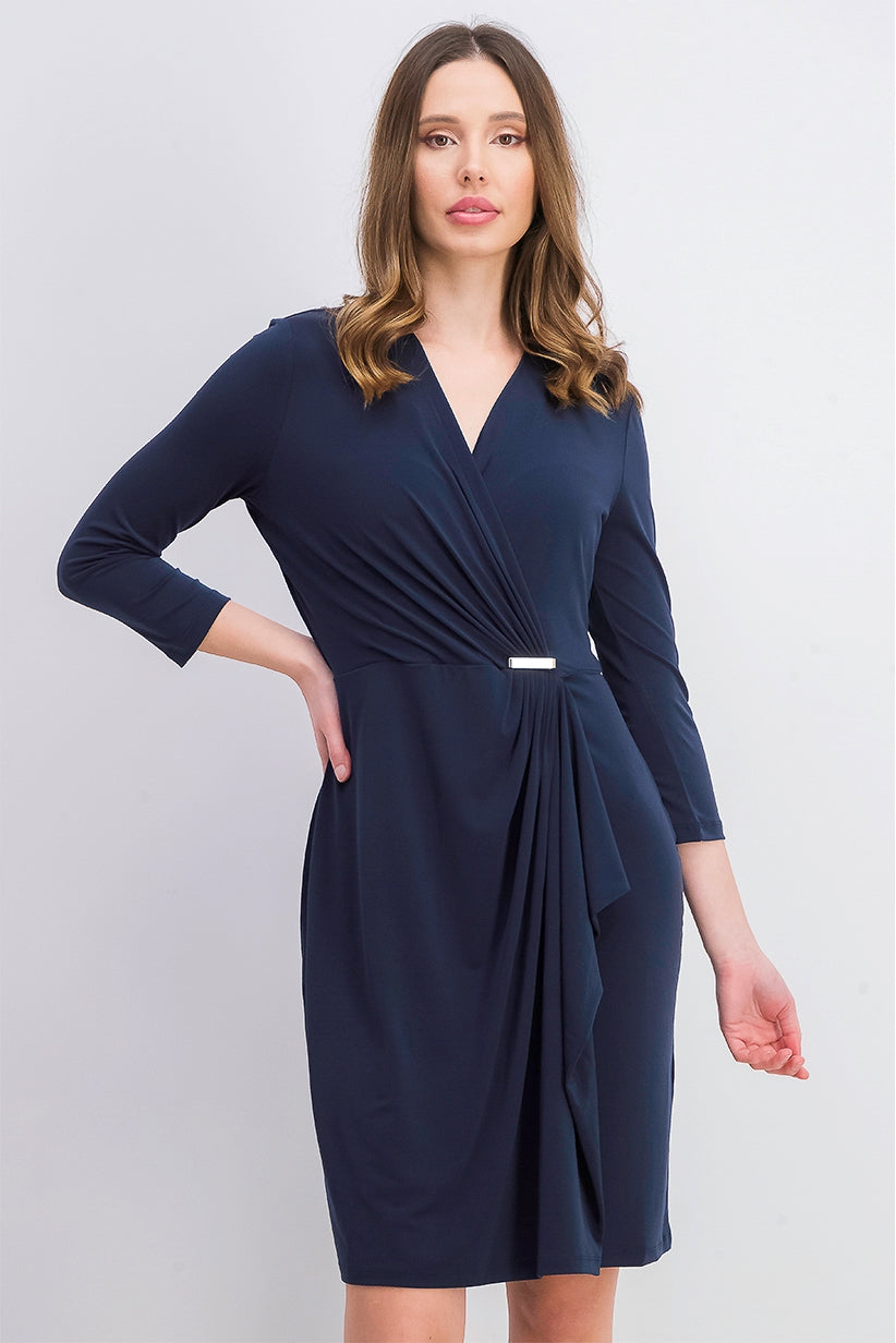 Vestido envelope falso feminino Charter Club Hardware azul tamanho pequeno