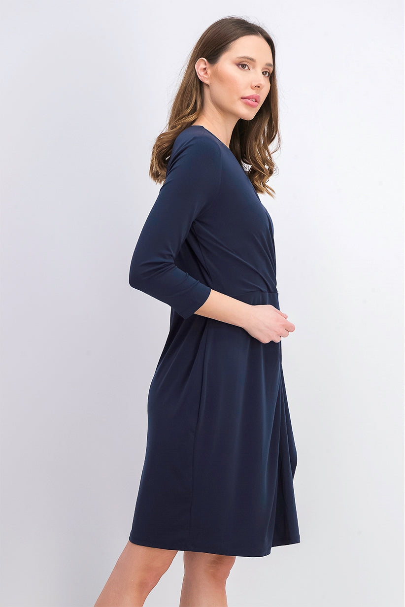 Vestido envelope falso feminino Charter Club Hardware azul tamanho pequeno