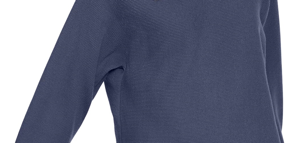 Suéter de malha canelada com manga dolman feminino INC International Concepts, preto, tamanho grande