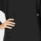 INC International Concepts Camiseta feminina de malha canelada com manga dolman e gola redonda, tamanho preto, tamanho X-S
