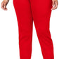 Calças femininas Charter Club Cambridge Skinny Pull-On com controle de barriga, tamanho 4, vinho