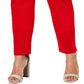 Calças femininas Charter Club Cambridge Skinny Pull-On com controle de barriga, tamanho 4, vinho