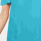 JM Collection Blusa feminina com babados e ombros de fora, azul, tamanho extragrande