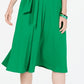 Vestido midi feminino Charter Club com amarração na cintura, verde escuro, tamanho pequeno