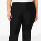 Calça reta plus size feminina Charter Club, preta, tamanho 18W