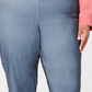 Calça skinny feminina Charter Club Tummy Control, tamanho pequeno, azul