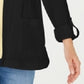 Moletom com capuz feminino Karen Scott Sport French Terry com abertura frontal, preto, tamanho médio