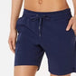 Ideology Shorts Feminino 7 Tecido Azul Tamanho X-S