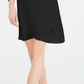 Vestido feminino com mangas amarradas e colar, preto, tamanho XX-G