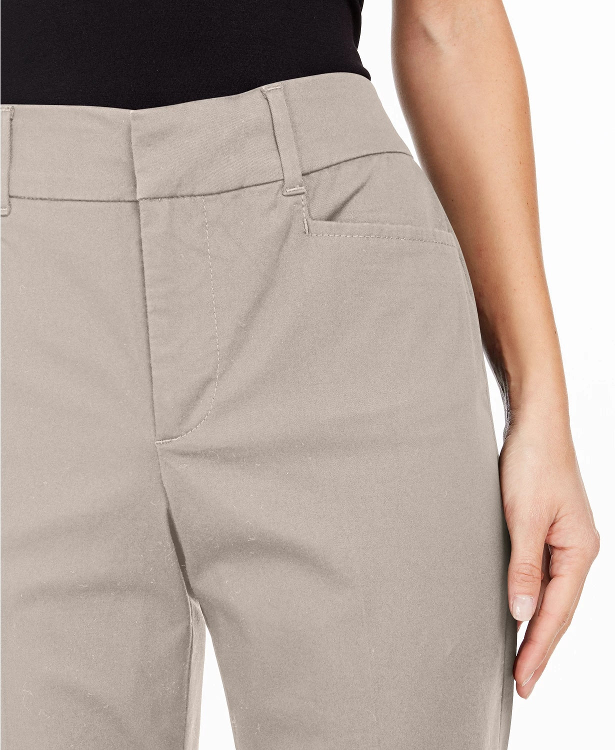 Calça feminina Charter Club com controle de barriga, bege, tamanho 6