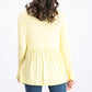 Top drapeado com renda frontal feminino Style &amp; Co, tamanho grande, dourado