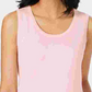 Suéter feminino sem mangas com gola redonda Charter Club, rosa, tamanho médio