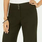 Calça feminina elástica de perna larga estilo &amp; co, verde escuro, tamanho 6 T/G