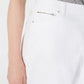 Bermuda jeans feminina INC International Concepts, tamanho 2, branca e curvilínea