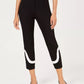 Calça Alfani Feminina Colorblocked Preta Tamanho 8 Petite