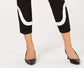 Calça Alfani Feminina Colorblocked Preta Tamanho 8 Petite