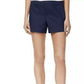 Shorts chino femininos Maison Jules com frente lisa, azul-marinho, tamanho 12