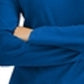 Blusa de gola alta feminina Karen Scott de algodão, azul, tamanho pequeno