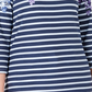 Karen Scott Blusa Feminina Estampada Manga Três Quartos Azul Tamanho Médio