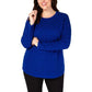 Karen Scott Suéter Texturizado Feminino Azul Marinho Tamanho P