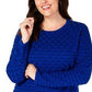 Karen Scott Suéter Texturizado Feminino Azul Marinho Tamanho P