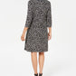 Vestido curto feminino Karen Scott com estampa floral, preto, tamanho pequeno