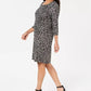 Vestido curto feminino Karen Scott com estampa floral, preto, tamanho pequeno